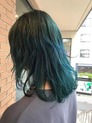 ミディアム カラー パーマ ヘアアレンジ メンズ キッズ ネイル マツエク・マツパ サロンドミルク 渋谷高比良のヘアスタイル