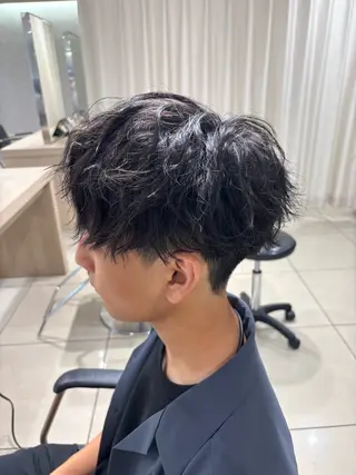 ミディアム パーマ メンズ 💠メンズ縮毛矯正 /パーマ💠林慶太のヘアスタイル