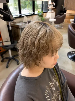 ミディアム パーマ 🌀メンズパーマ🌀 平川海夢のヘアスタイル