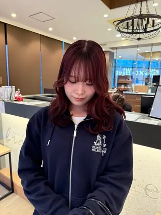 ミディアム カラー 韓国・透明感カラー /堀江/みずき🐩のヘアスタイル