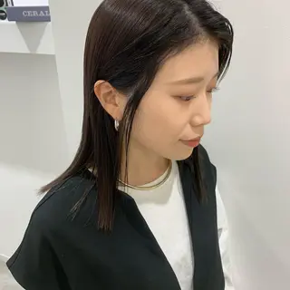 セミロング ブリーチなしWカラー ／レイヤー🎀マリノのヘアスタイル