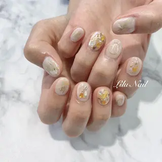 ネイル モチの良さ◉ フィルインネイル♡のネイルデザイン