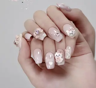 ネイル By moonネイル 🌷ワンホン/韓国風のネイルデザイン