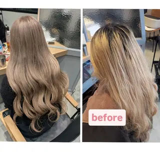 ロング カラー 古屋 美春のヘアスタイル