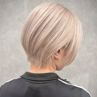 カラー Yoshiいろあそび 八王子/ハイトーンのヘアスタイル