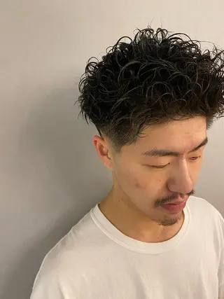 メンズ unopulir 景山 凌のヘアスタイル