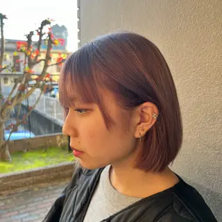 ミディアム カラー 🐰ハイトーンカラー 畠山 渡🐰のヘアスタイル