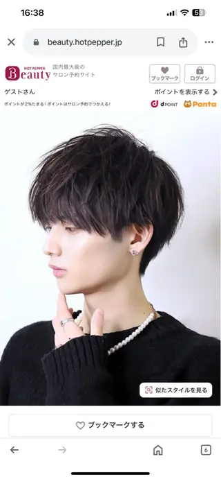 ショート 川瀬 夢来のヘアスタイル