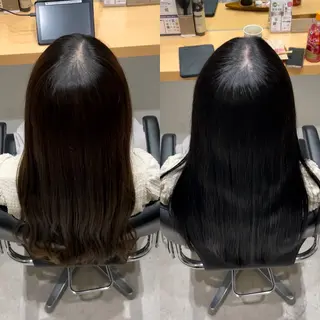 セミロング カラー 髪質改善ヘアケア 艶髪特化/上田のヘアスタイル