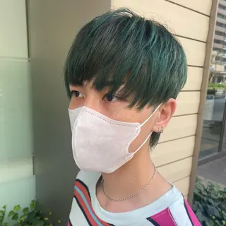 カラー メンズ ミヤワキ モモコのヘアスタイル