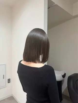 ミディアム カラー 大人な抜け感レイヤー remi🖤のヘアスタイル