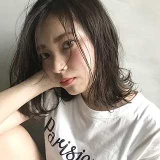 ミディアム カラー クドウレイ fifth神南のヘアスタイル