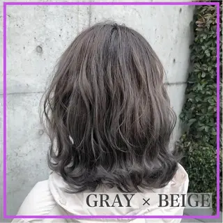 ミディアム カラー ヘアアレンジ 🐚🧸 MAKI 🧸🐚のヘアスタイル