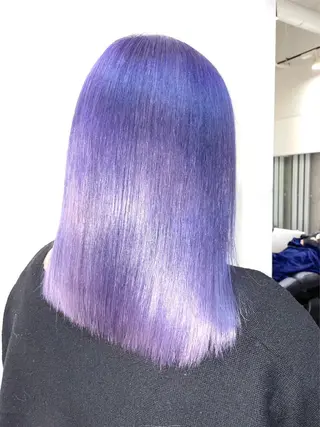 セミロング カラー 🦋韓国hair🦋 エクステ店長sakiのヘアスタイル