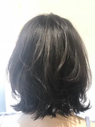 ミディアム 縮毛矯正/髪質改善/ 艶髪ササキナツミのヘアスタイル