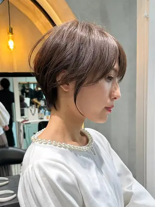 ショート 縮毛矯正/レイヤー taiga🐯のヘアスタイル