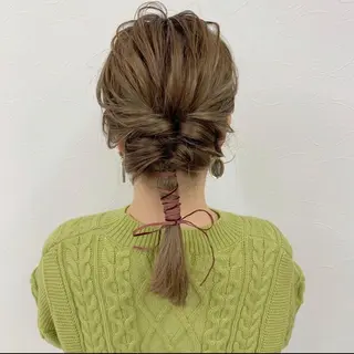 ミディアム カラー ヘアアレンジ 眉毛ワックス konomiの眉毛・アイブロウイメージ