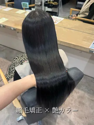 ロング カラー パーマ 髪質改善縮毛矯正/ エクステ/ひふみ🌛のヘアスタイル