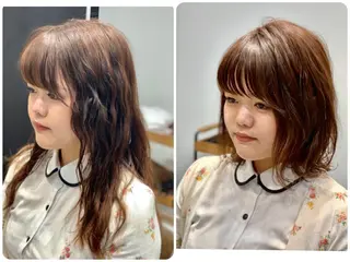 ミディアム カラー topstylist 満足度⭐️堀川星哉のヘアスタイル