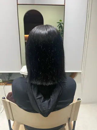 ミディアム カラー ramphy 柴原 夢奈のヘアスタイル
