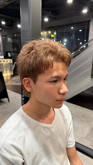 ショート カラー メンズ 久保田 祥伍のヘアスタイル