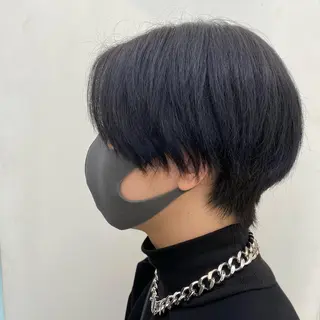カラー 韓国ヘア レイヤーカットのヘアスタイル