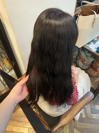 ロング カラー パーマ sora /ブリーチ /レイヤーカットのヘアスタイル