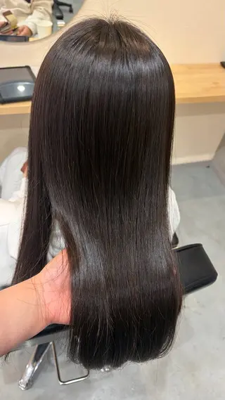 ロング カラー パーマ 🎀透明感カラー /ケアブリーチ🎀のヘアスタイル