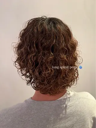 ミディアム パーマ 水川 七海のヘアスタイル