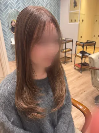 ロング カラー 河添 麗菜のヘアスタイル