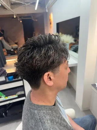ミディアム メンズ 【メンズ特化】池袋 韓国スタイル飯塚のヘアスタイル