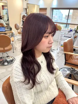 セミロング 🧡ボブ/うる艶カラ ー🩵　さくら🌸のヘアスタイル