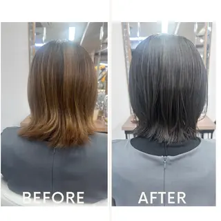 ミディアム Noyヨシモト ヒロトのヘアスタイル