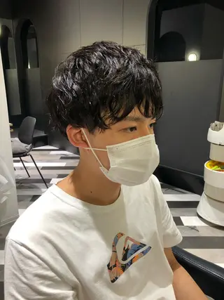 パーマ メンズ 貴方に似合うを見つけ ます🌱市川リョウカのヘアスタイル