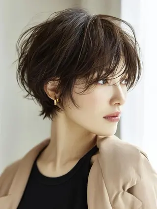 ショート 野川 あかりのヘアスタイル