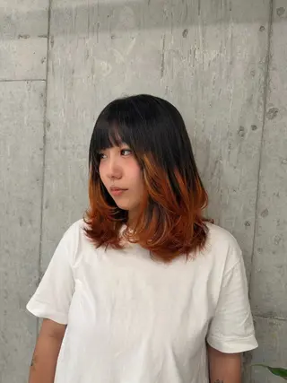 ミディアム カラー Noah🌙/ ciera.南堀江のヘアスタイル