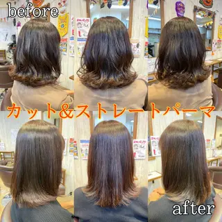 ロング パーマ 美容室and-B たくやのヘアスタイル