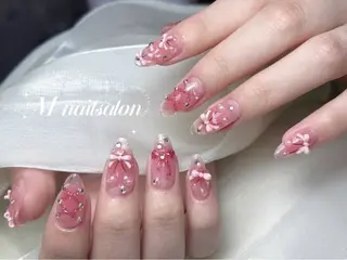 ネイル M🌷nail 長さだし専門店のネイルデザイン