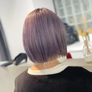 ミディアム カラー ブリーチ特化 梅田本多翔のヘアスタイル