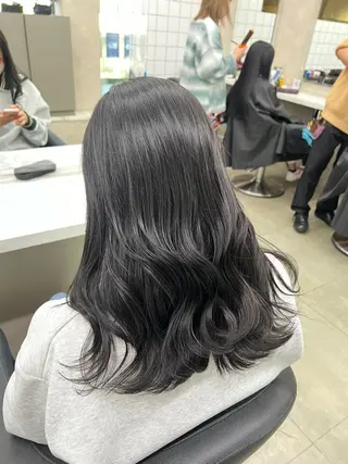 セミロング カラー ふわっと抜け感🫧 ブラウンベージュ🤎のヘアスタイル
