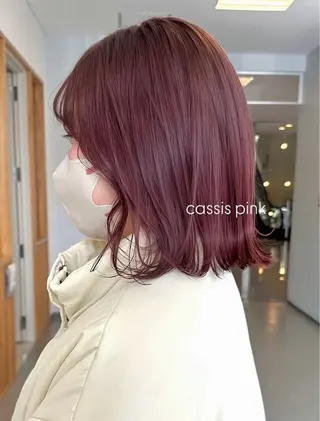 ミディアム カラー 服部 真帆のヘアスタイル