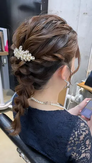 ショート ヘアアレンジ Lowha_ageo 💐Fuzukiのヘアスタイル