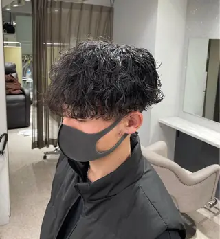 パーマ メンズ 京都河原町 メンズパーマ助川龍哉のヘアスタイル