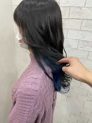 ロング カラー グレージュ達人/赤み 消し/ブリーチ/岩崎のヘアスタイル