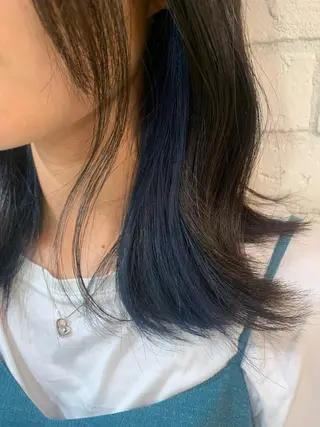ミディアム カラー ヘアアレンジ 🐝岡本 柚葉🐝のヘアスタイル