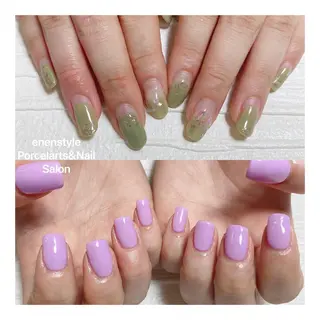ミディアム ネイル 🐾enen style 🐾のネイルデザイン