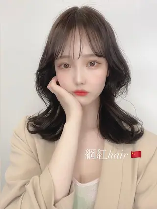 ミディアム カラー ヘアアレンジ 天神レイヤーカット No.1💖マユカのヘアスタイル
