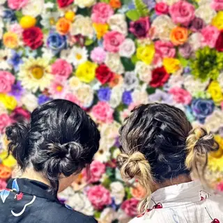 ロング ヘアアレンジ 1日中崩れない❤︎へ アメイク/SAORIのその他イメージ