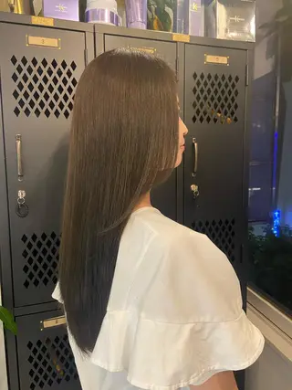 ロング カラー 髪質改善 永田零亜のヘアスタイル