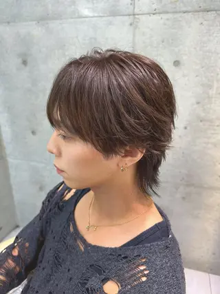 メンズ shion 透明感カラーのヘアスタイル